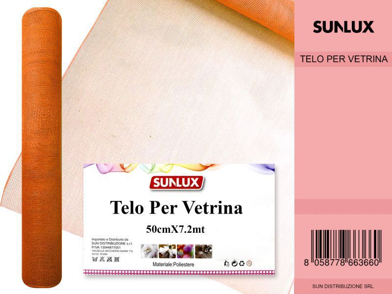 Teli per Vetrina Arancione 50cm*7.2mt