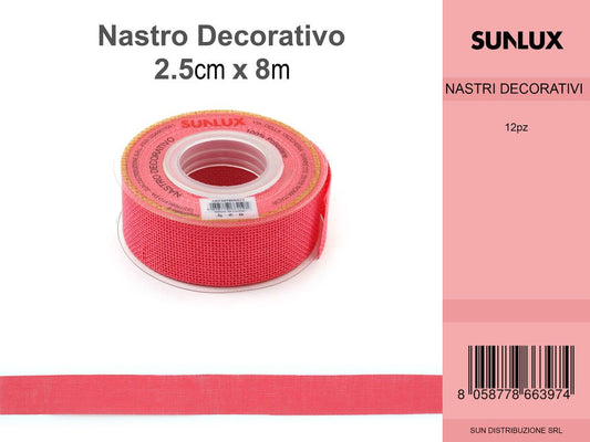 Nastro Decorativo 2.5X8M Corallo