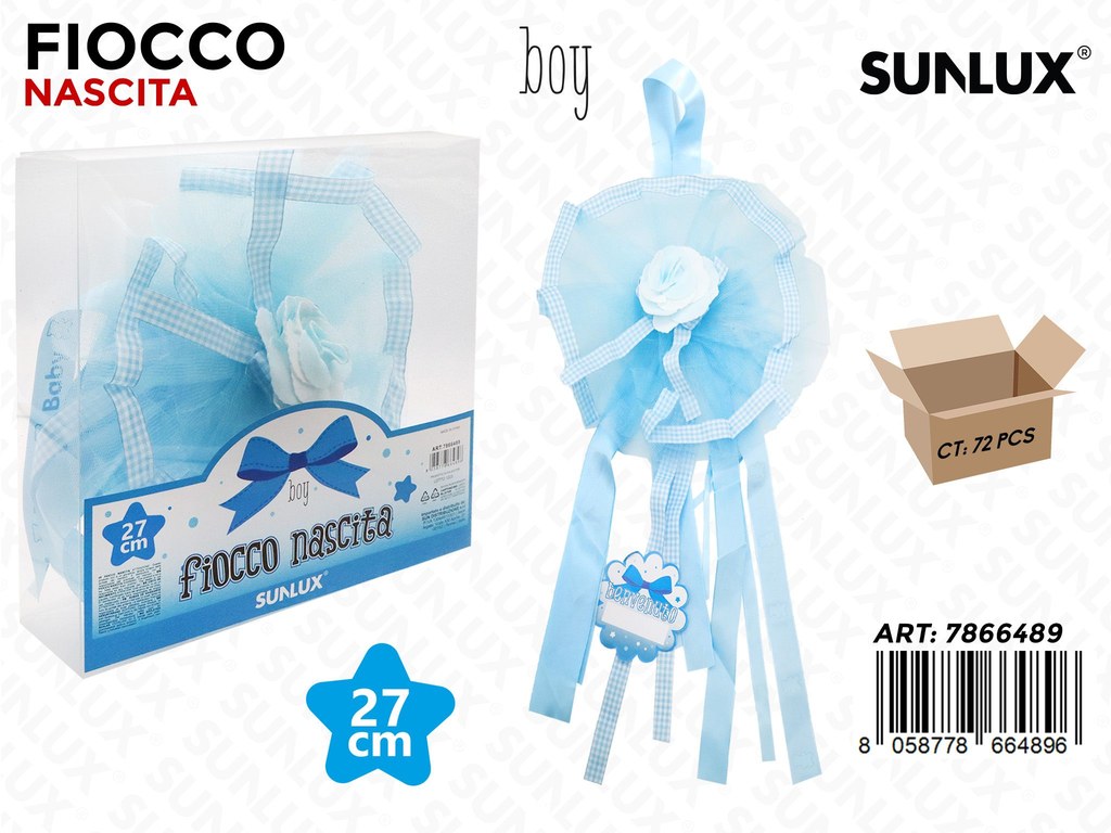 Fiocco per Nascita Boy 27 Cm