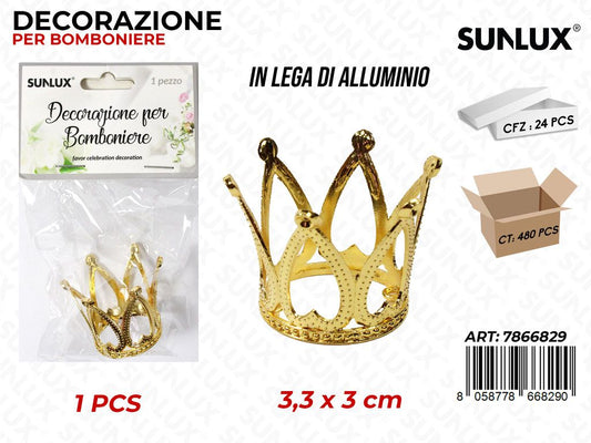 Sunlux Dec. Bomb. Corona Oro 3.3*3CM