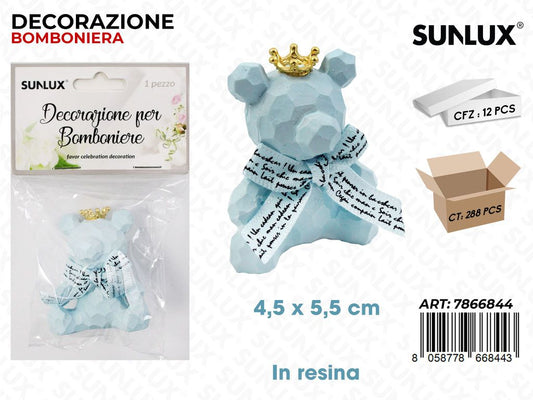 Sunlux Dec. Bomb. in Resina Cel. 4.5*5.5CM