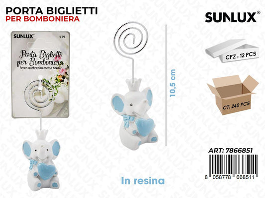 Sunlux P.biglietti Bomb. in Resina Cel. 10.5CM