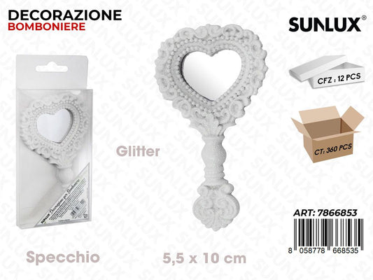 Sunlux Specchio Dec. Bomb. Bia. Glit. 5.5*10CM