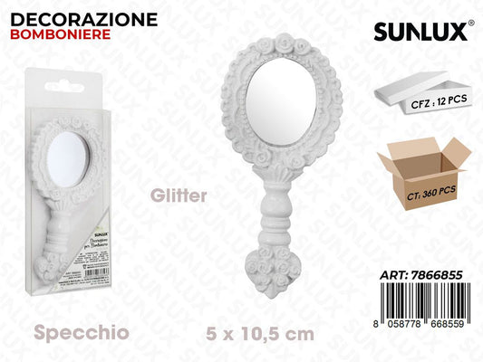 Sunlux Specchio Dec. Bomb. Bia. Glit. 5*10.5CM