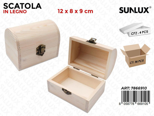 Sunlux Scatola Legno 12*8*9CM