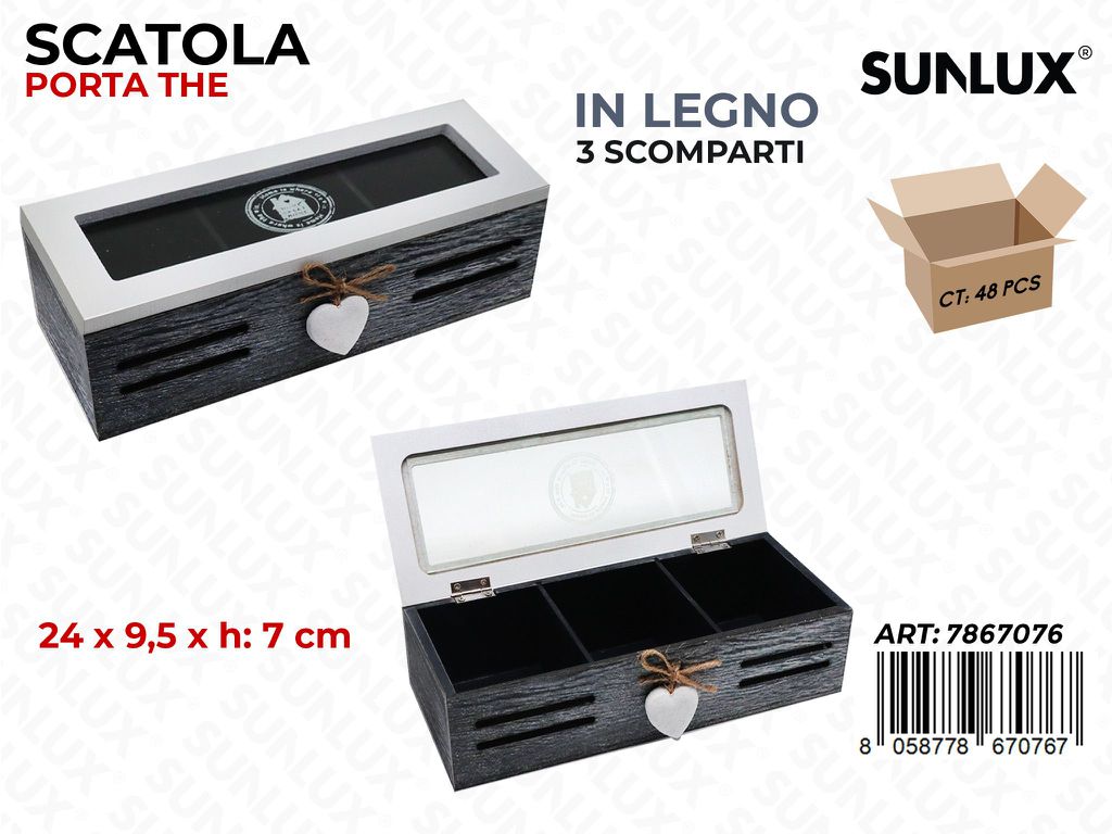 Sunlux Scatola Porta The 3SCOMP. 24*7*9.5CM