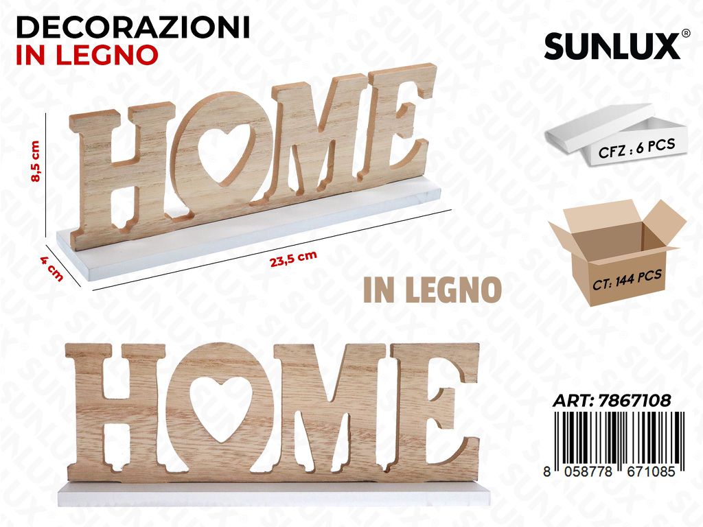 Sunlux Decorazioni Append. in Legno 23.5*8.5*4CM