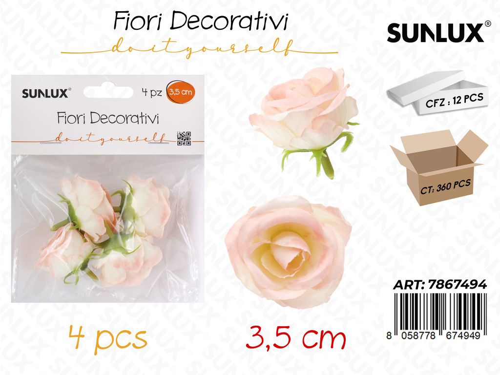 Sunlux Fiori Decorativi 4PCS 3.5CM