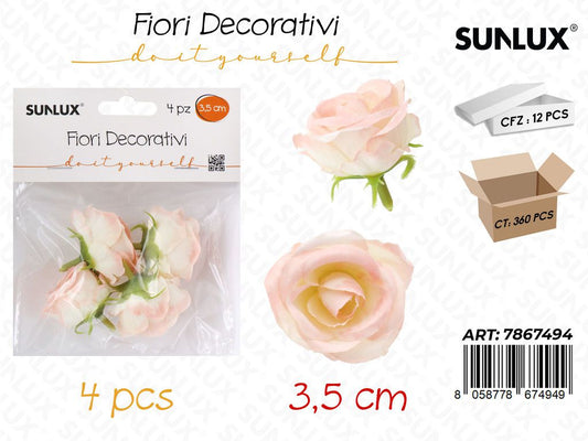 Sunlux Fiori Decorativi 4PCS 3.5CM
