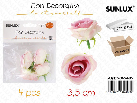 Sunlux Fiori Decorativi 4PCS 3.5CM