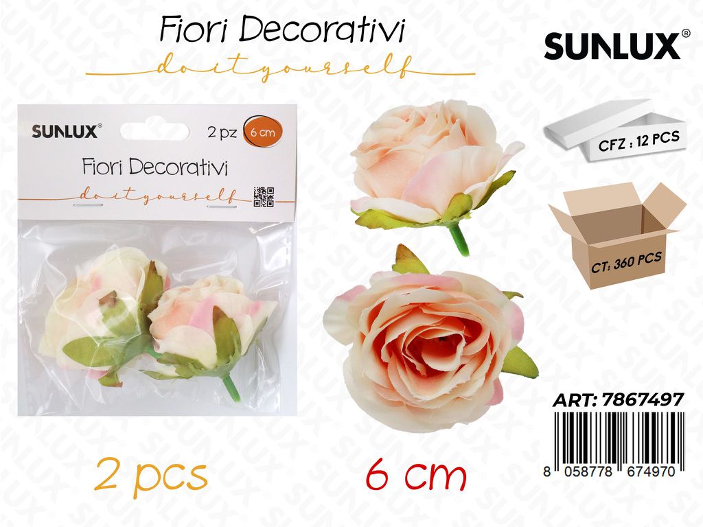 Sunlux Fiori Decorativi 2PCS 6CM