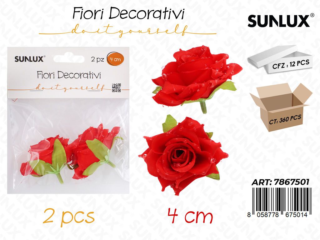 Sunlux Fiori Decorativi 2PCS 4CM