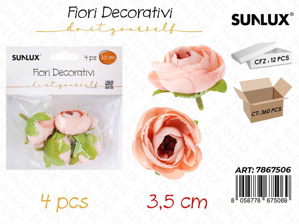 Sunlux Fiori Decorativi 4PCS 3.5CM
