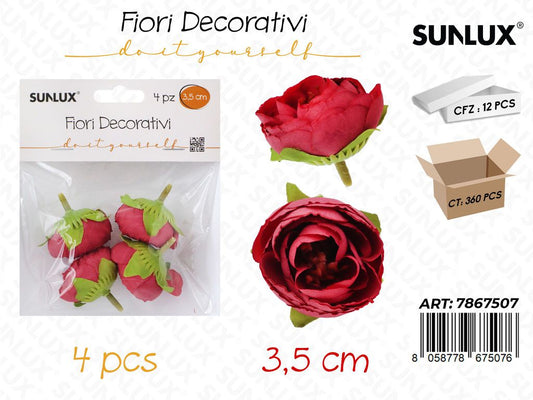 Sunlux Fiori Decorativi 4PCS 3.5CM