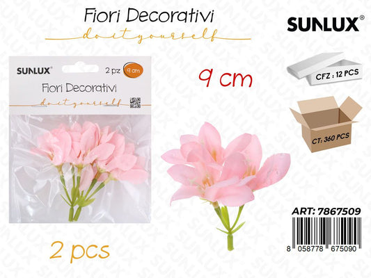 Sunlux Fiori Decorativi 2PCS 9CM