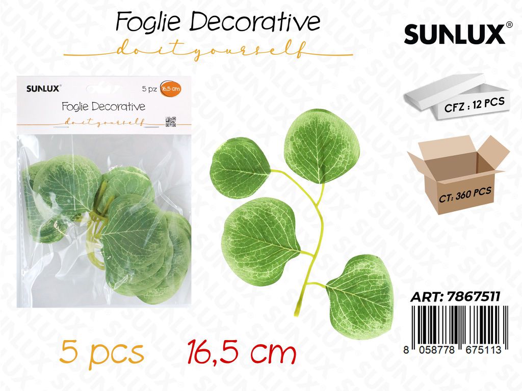 Sunlux Foglie Decorative 5PCS 16.5CM