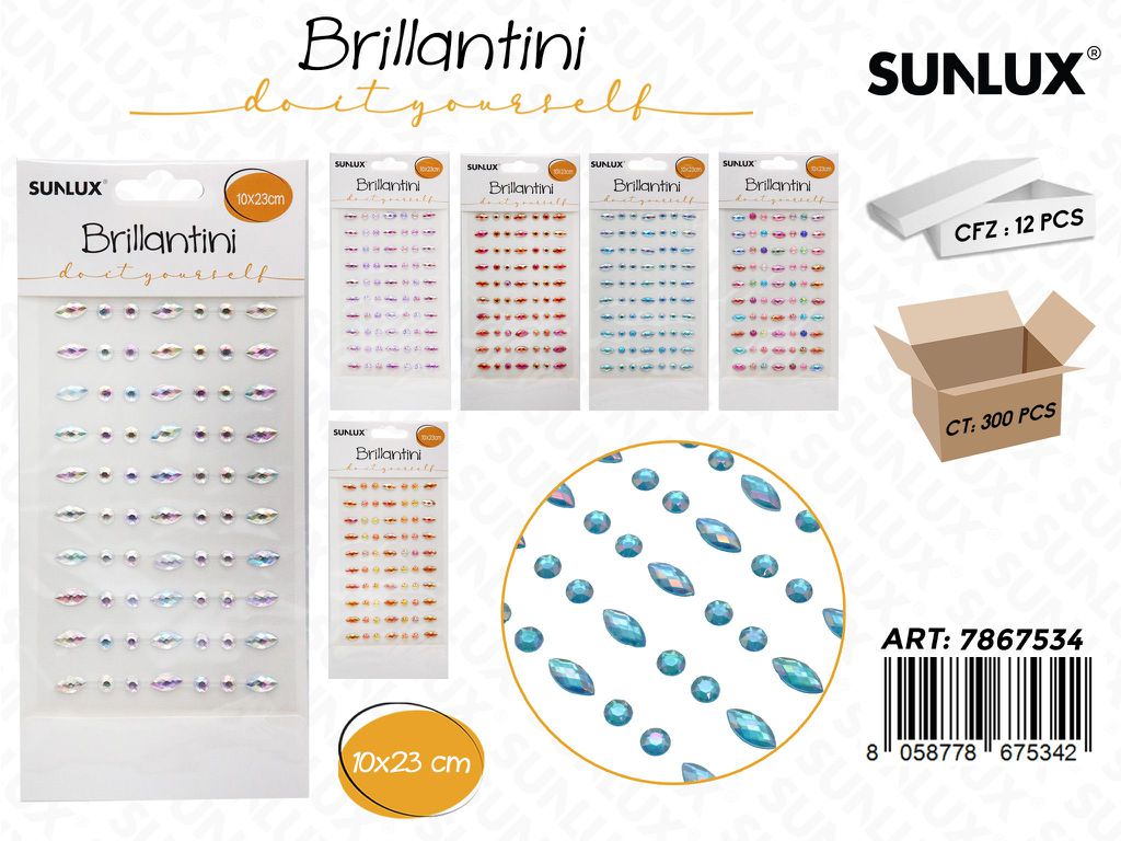 BRILLANTINI ADV 10*23CM ASS.