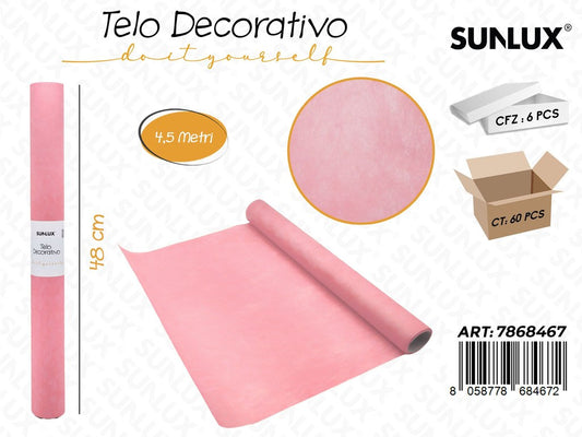 Sunlux Telo Decorativo Rosa Chiaro 48CM*4.5MT