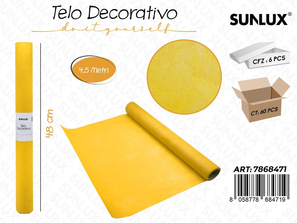 Sunlux Telo Decorativo Giallo 48CM*4.5MT