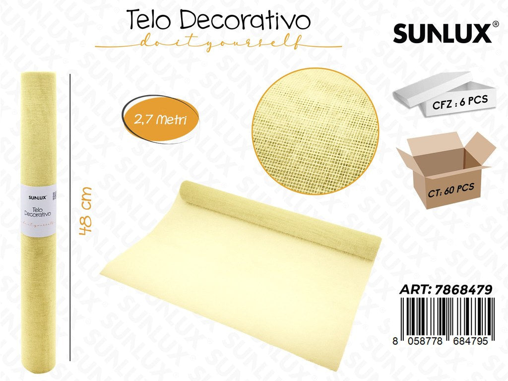 Sunlux Telo Decorativo Giallo 48CM*2.7MT