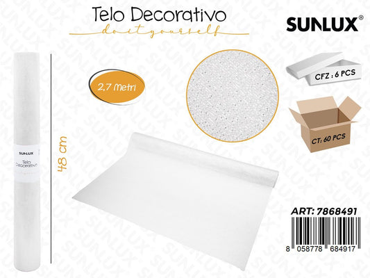 TELO DECORATIVO BIANCO 48CM*2.7MT