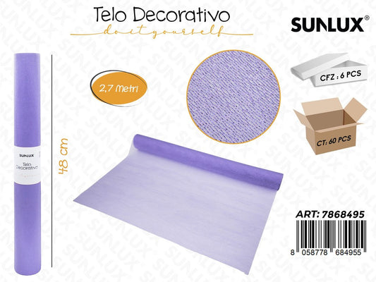 TELO DECORATIVO LILLA 48CM*2.7MT