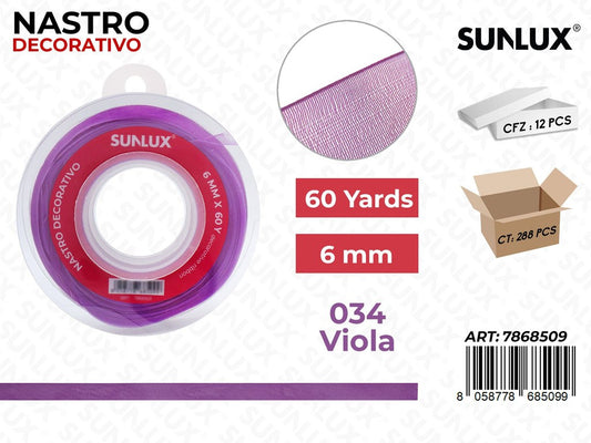 Nastro Decorativo 1035 Viola 60Y*0.6CM