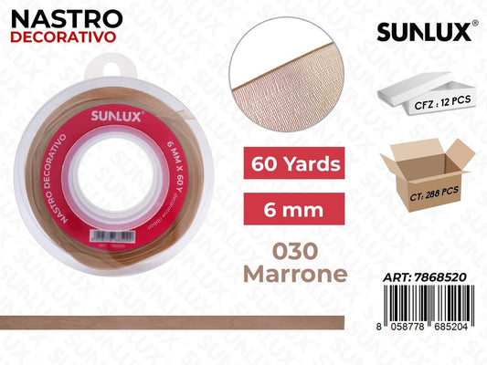 Nastro Decorativo BK30 Caffe 60Y*0.6CM