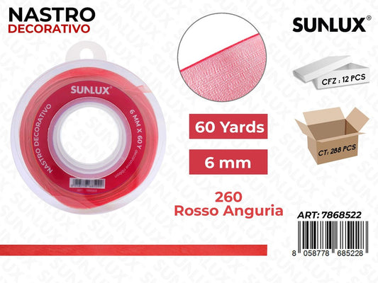 Nastro Decorativo BK41 Rosso 60Y*0.6CM