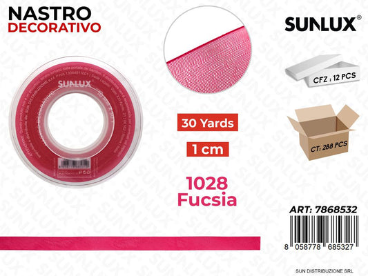 Nastro Decorativo Org. 1028 Fucsia 30Y*1CM