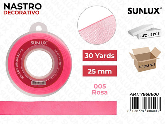 Nastro Decorativo Org. 005 Rosa 30Y*25MM