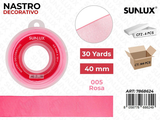 Nastro Decorativo Org. 005 Rosa 30Y*4CM
