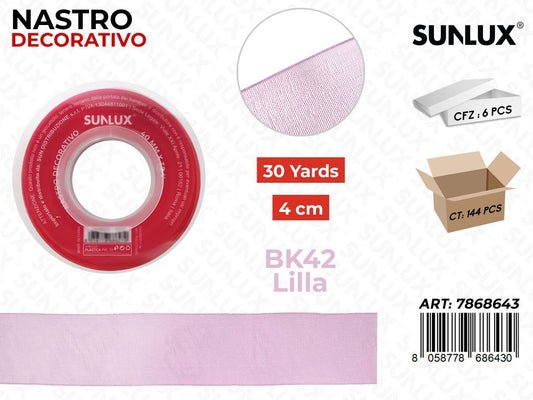 Nastro Decorativo BK42 Lilla 30Y*4CM