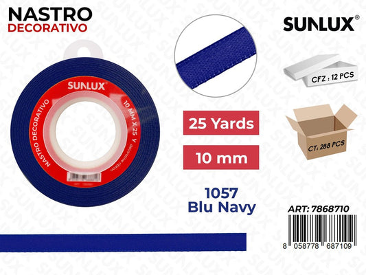 Nastro di Raso 1057 Blu Scuro 25Y*1CM