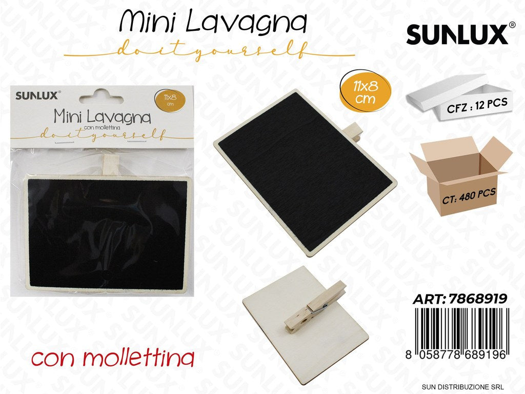 Mini Lavagna c/Molletta 11*8CM