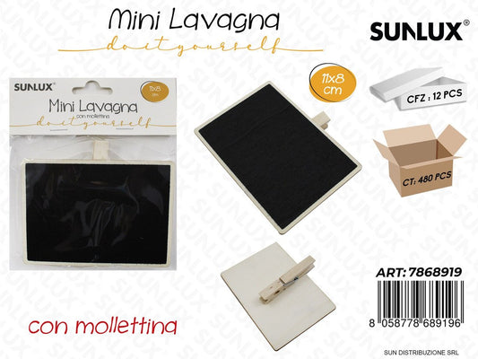 Mini Lavagna c/Molletta 11*8CM
