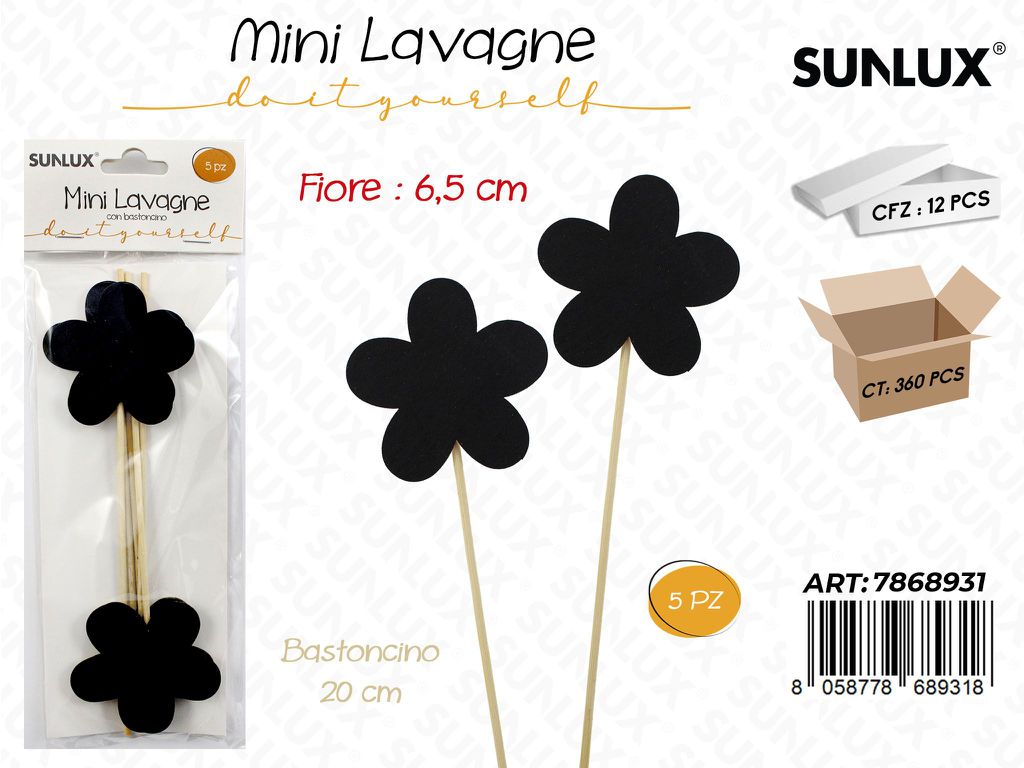 Mini Lavagne Fiore 6.5*20CM 5PCS/ Pz da 12