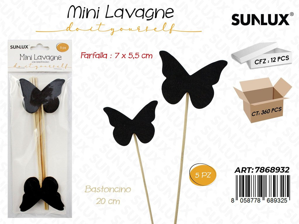 Mini Lavagne Farfalla 7*5.5*20CM 5PCS/ Pz da 12