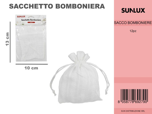 Sacchetto Bomb. Bianco 10*13CM