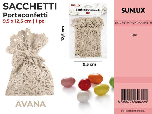 Sacchetti Portaconfetti Avana 9.5*12.5CM