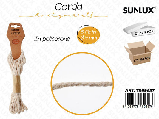 Sunlux Corda in Policotone D.4MM*5MT
