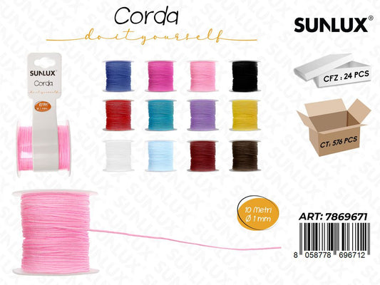 Sunlux Corda Col. Ass. D.1MM*10MT