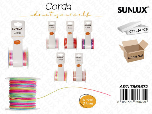 Sunlux Corda Multicol. D.1MM*10MT