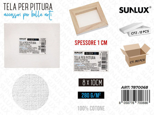 Sunlux Tela per Puttura 8*10*1CM 280GM