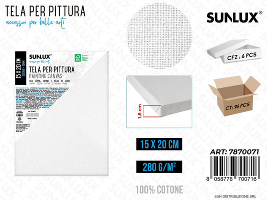 Tela per Pittura 15*20CM 16MM 280GR