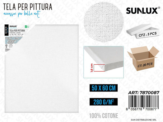 Tela per Pittura 50*60CM 16MM 280GR