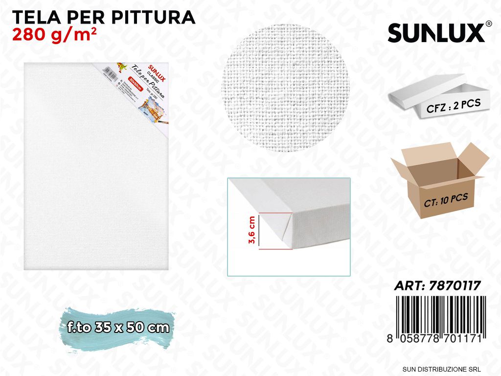 Tela per Pittura F.to 35*50*3.6CM 280GR