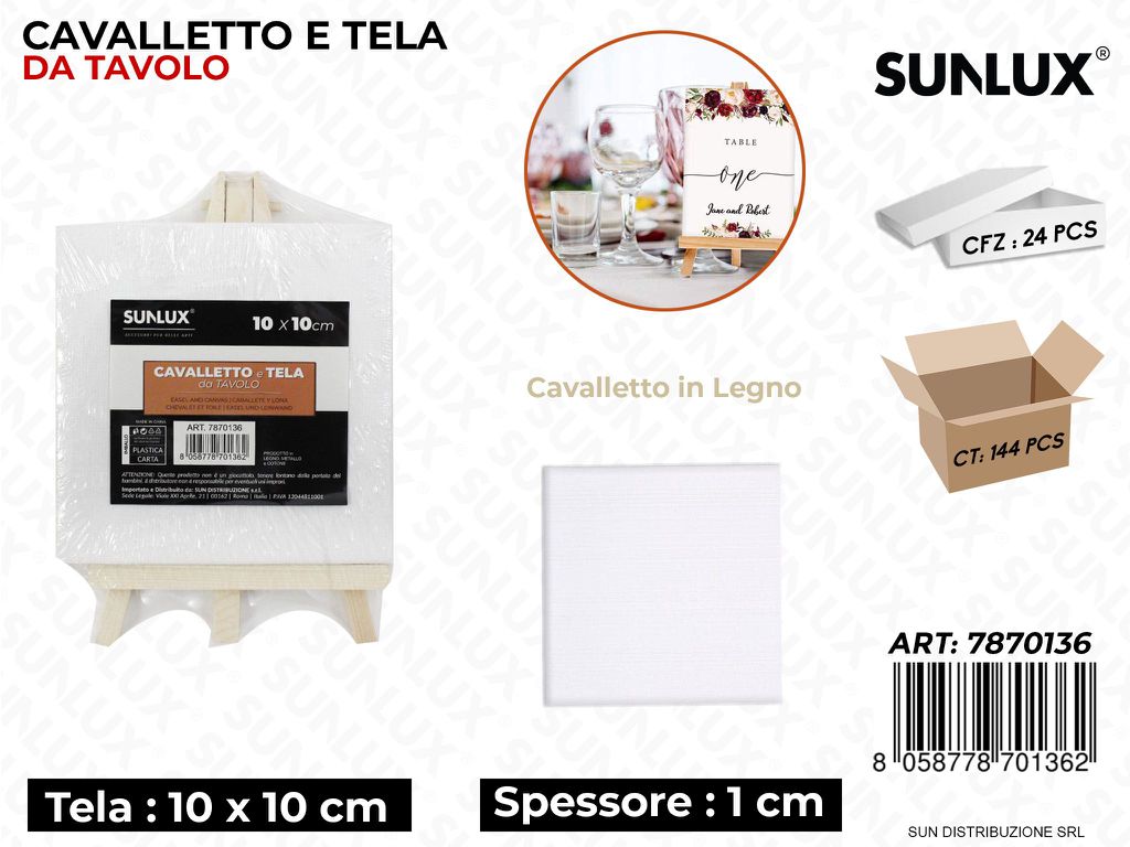 Cavalletto e Tela da Tavolo 10*10*1CM