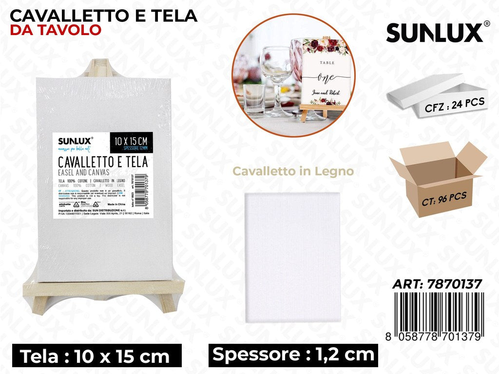 Cavalletto e Tela da Tavolo 10*15*1.2CM