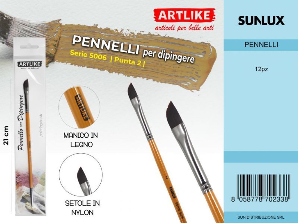 Pennelli X Dipingere 21 Cm S.5006 Punta 2